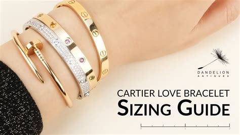 cartier bracelet love|cartier love bracelet size chart.